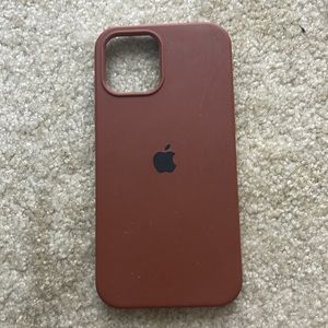 iPhone 12 Pro Max brown silicone case